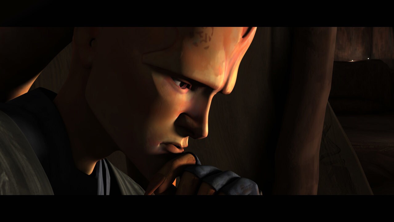 In the rebel hideout, news of the droid firebombing hits the Twi'lek fighters hard. Syndulla does...