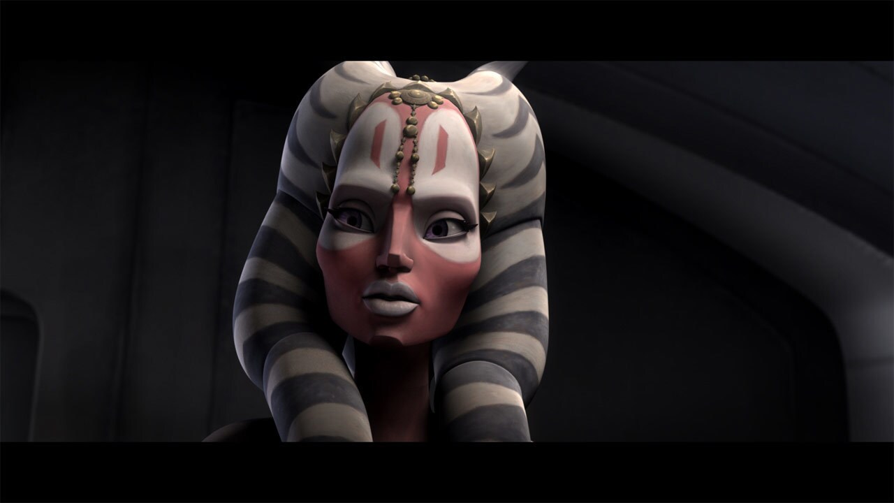 Jedi Master Shaak Ti, who is overseeing clone training, notices that Domino Squad is having more ...