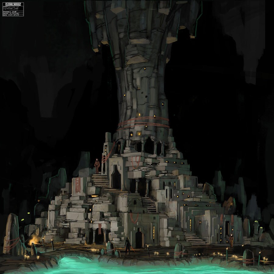 Concept art of the Nightsister lair