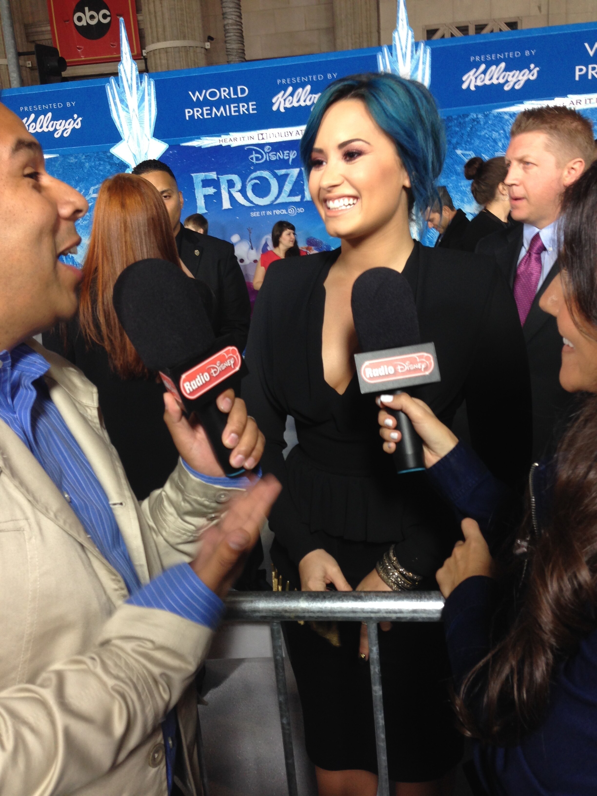 Demi Lovato at the Frozen Movie Premiere