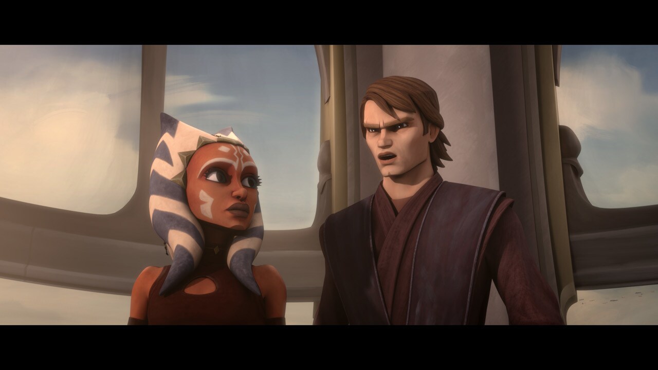 Inside the Jedi Council chamber, Anakin and Ahsoka have difficulty believing the news. It was not...