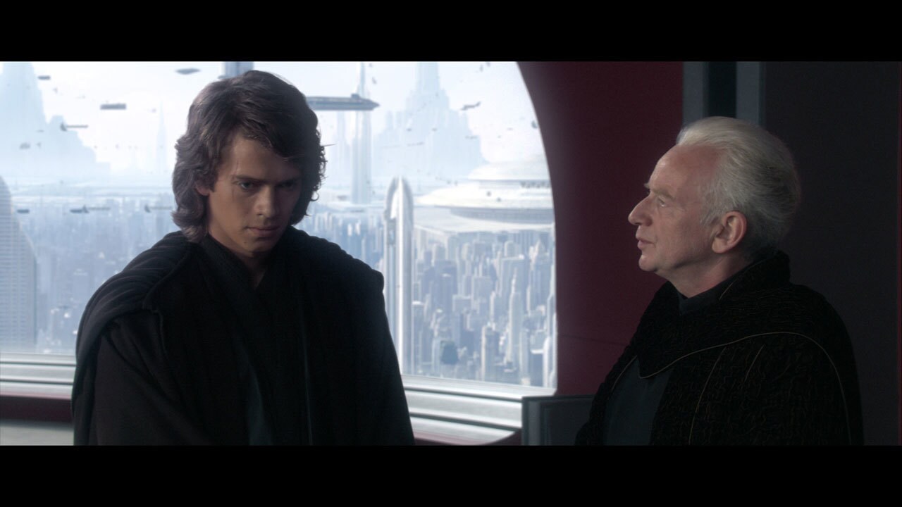 In the final days of the Clone Wars, Supreme Chancellor Palpatine appointed Anakin as his represe...