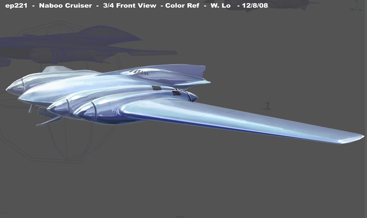 Concept art of the Naboo cruiser 