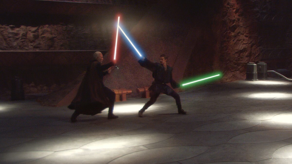  Anakin Skywalker duelling Count Dooku