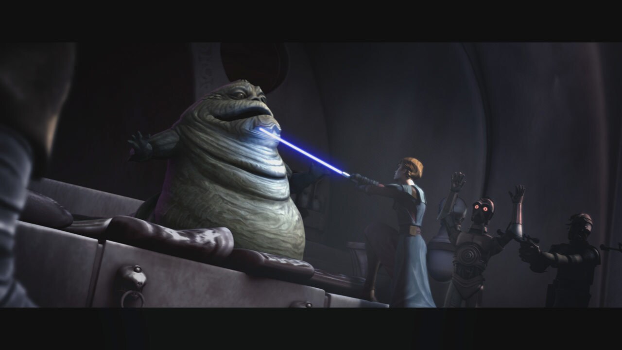 During the Clone Wars, Jabba's son Rotta was kidnapped by the Separatists, led by Count Dooku. Ja...
