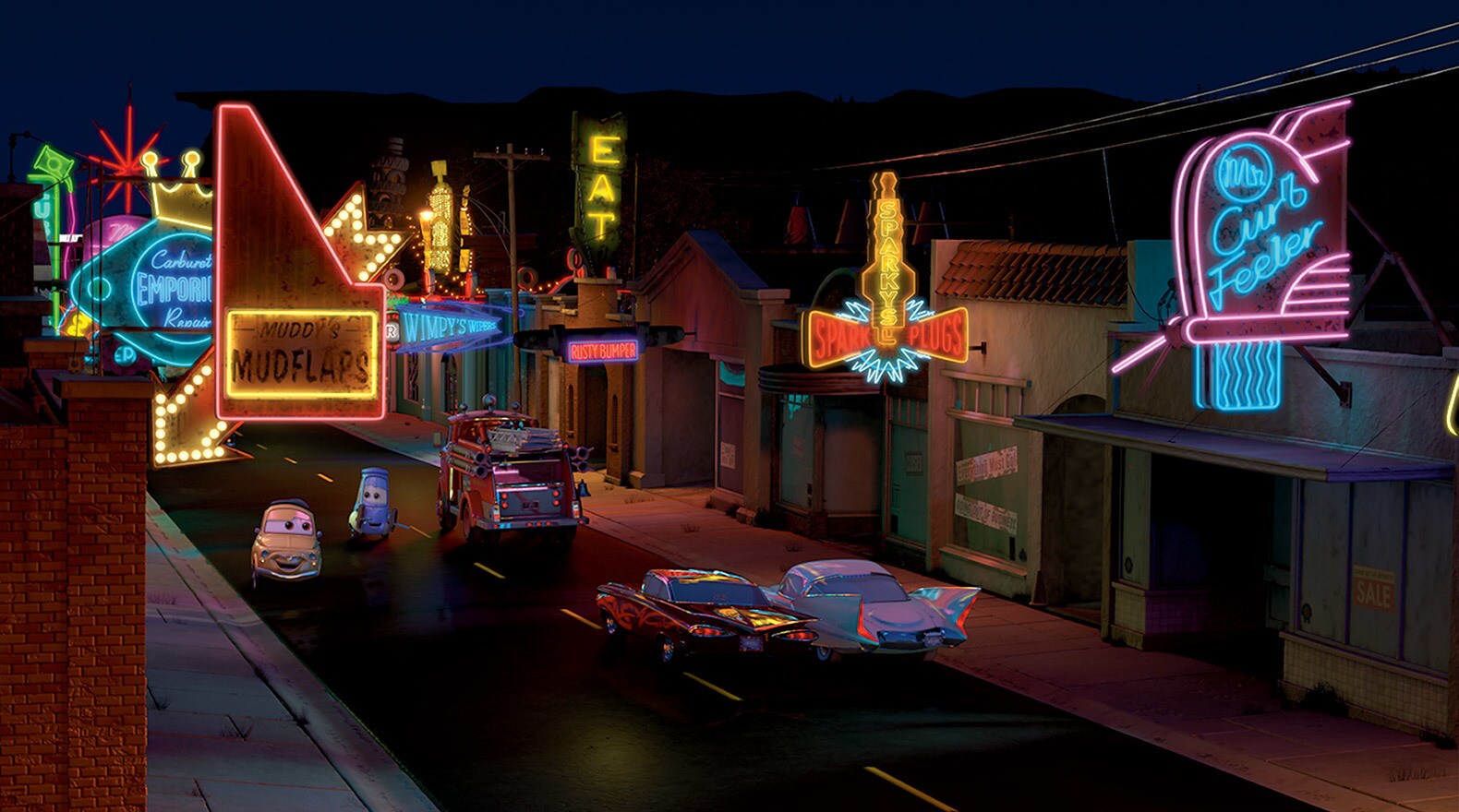 Lightning’s new road inspires everyone in Radiator Springs to spruce their town up.