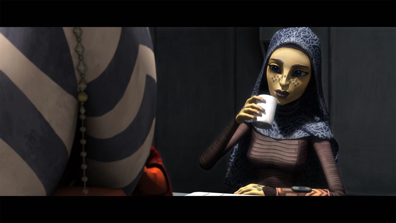 Deep in hyperspace, the Padawans attempt to catch some sleep, but Ahsoka is restless. She wakes B...