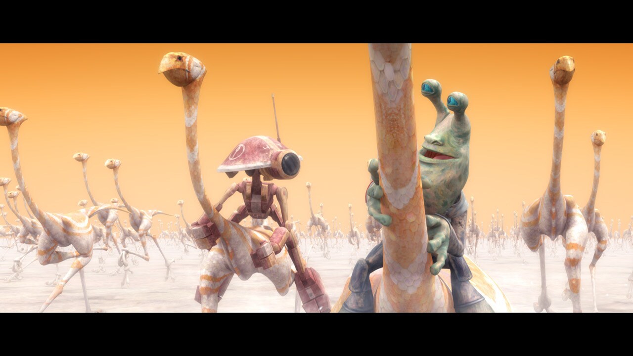 The ground starts to shake and a rumble rolls in from the endless horizon. WAC-47 and Gascon watc...