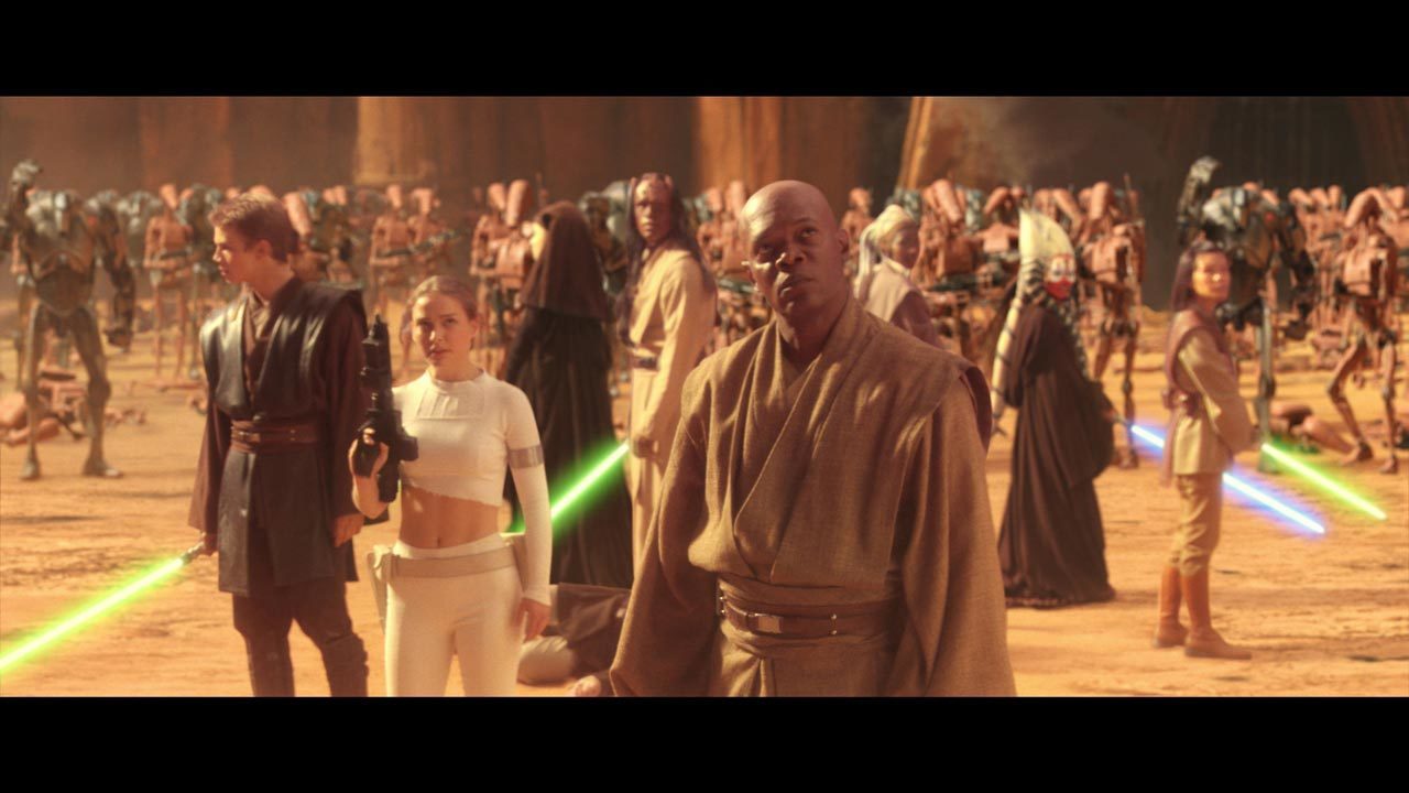 The Jedi ranks were inexorably thinned until they stood together in a circle of survivors. Offere...