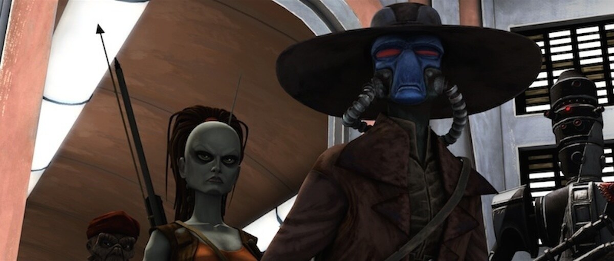 Cad Bane and Aurra Sing on Coruscant