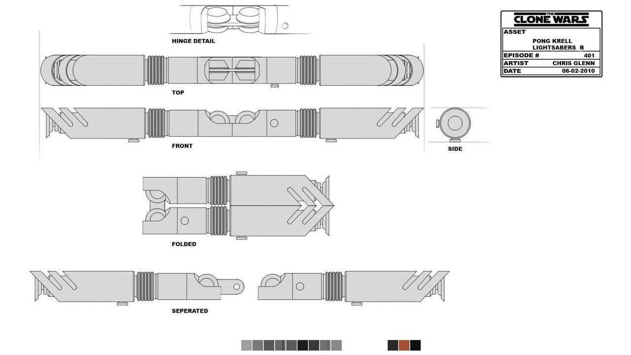 Pong Krell lightsaber design introduces something new to the Jedi arsenal. Though double-ended li...