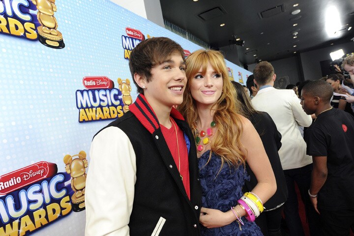 Bella Thorne and Austin Mahone - Both stars hit the RDMA 2013 red carpet in style!