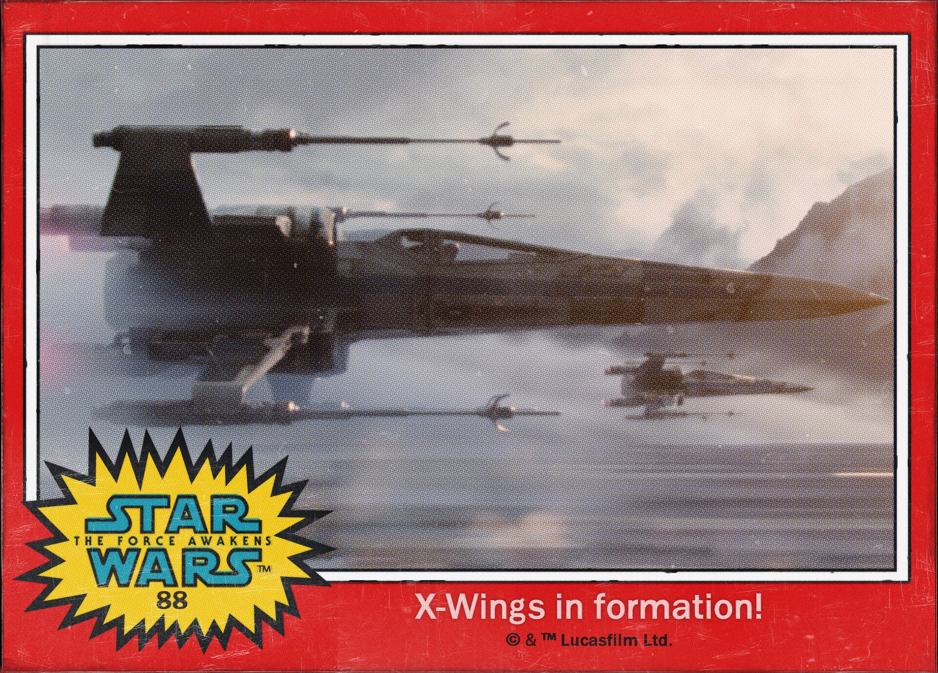 X-wings in formation! Star Wars: The Force Awakens Digital Trading Card #88