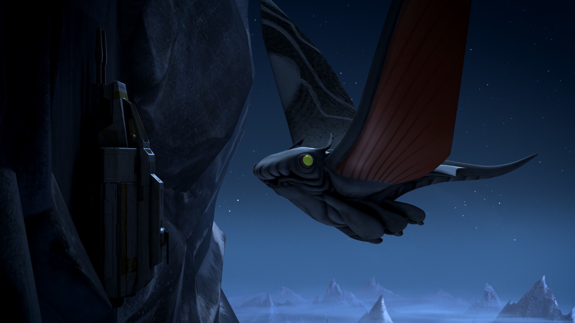 Hera docks the Phantom to the side of the Spire. While waiting, she picks up an incoming object o...
