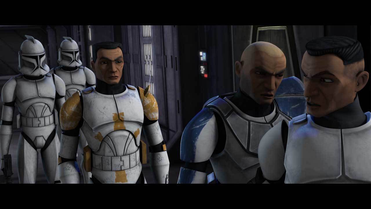An unrepentant Sergeant Slick claimed the Jedi had enslaved the clones, and he wanted his clone b...