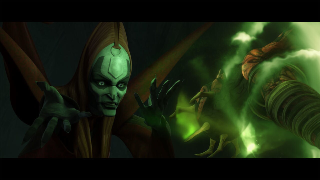 Talzin sought a number of paths back to power, placing particular hope in her lost son Darth Maul...