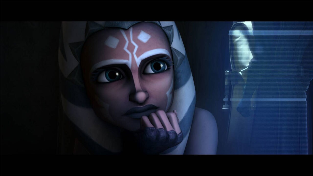 Meanwhile, Ahsoka communicates via hologram with Obi-Wan and Anakin. She is worried that the rebe...