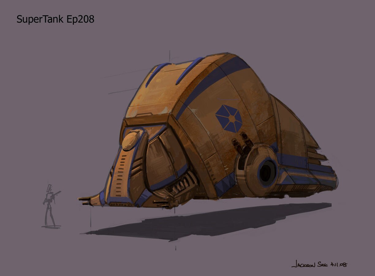 Concept design for the Geonosian super tank
