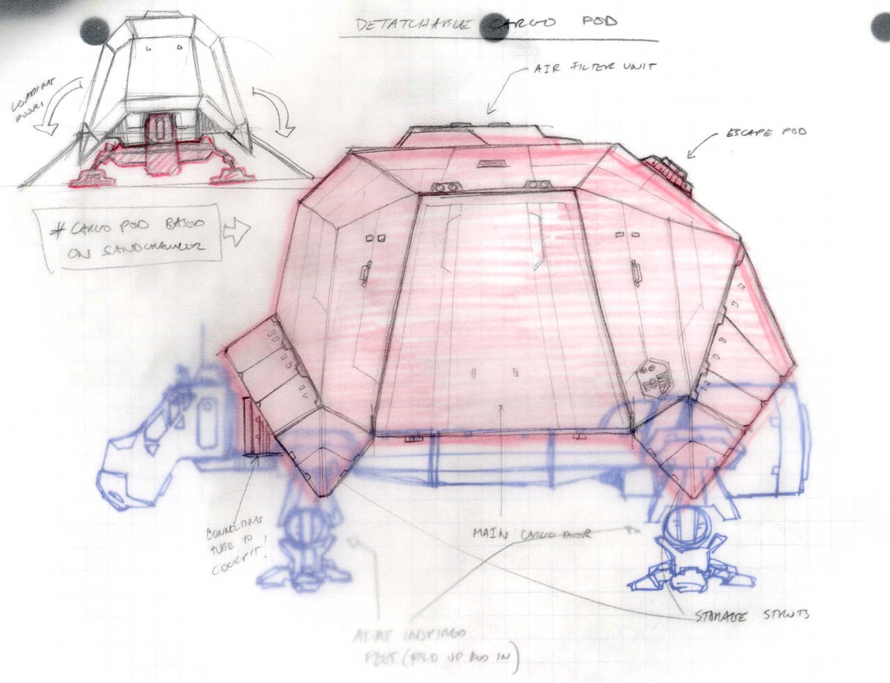 The Turtle Tank design was inspired by Dave Filoni's pet turtle, Goji. Illustration by Dave Filoni.