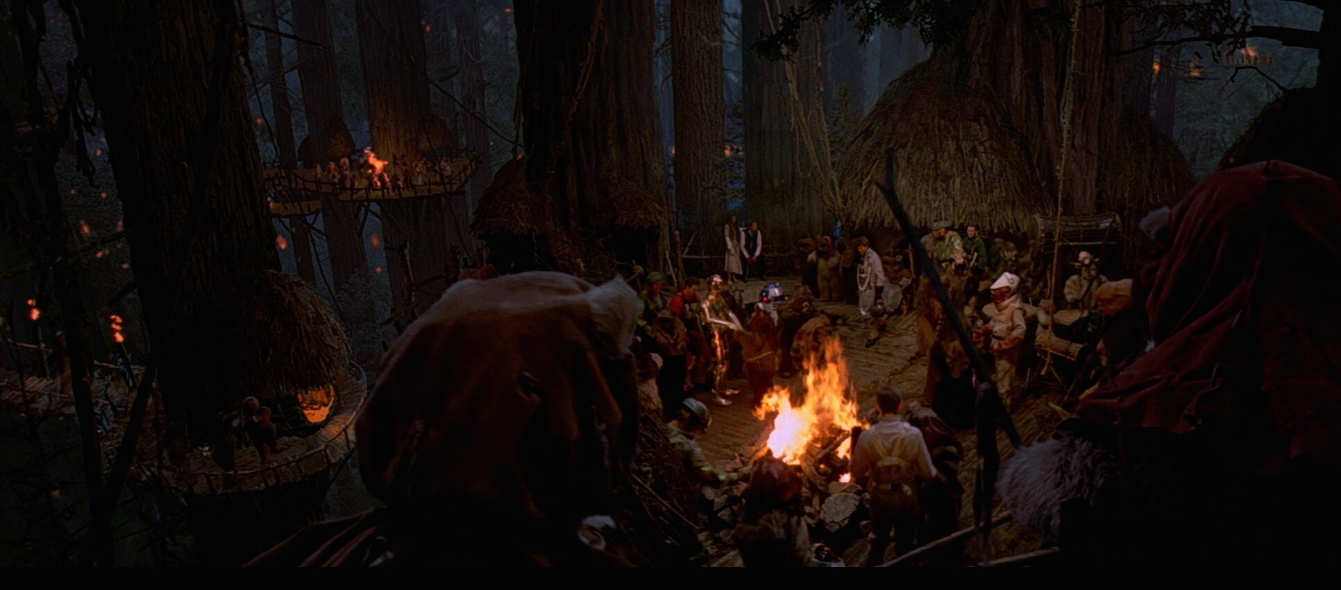 Han’s team destroyed the shield generator, allowing Lando Calrissian and Wedge Antilles to fly in...