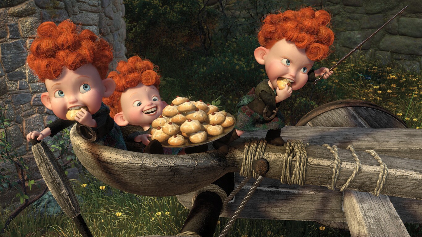 Harris, Hubert and Hamish from "Brave"