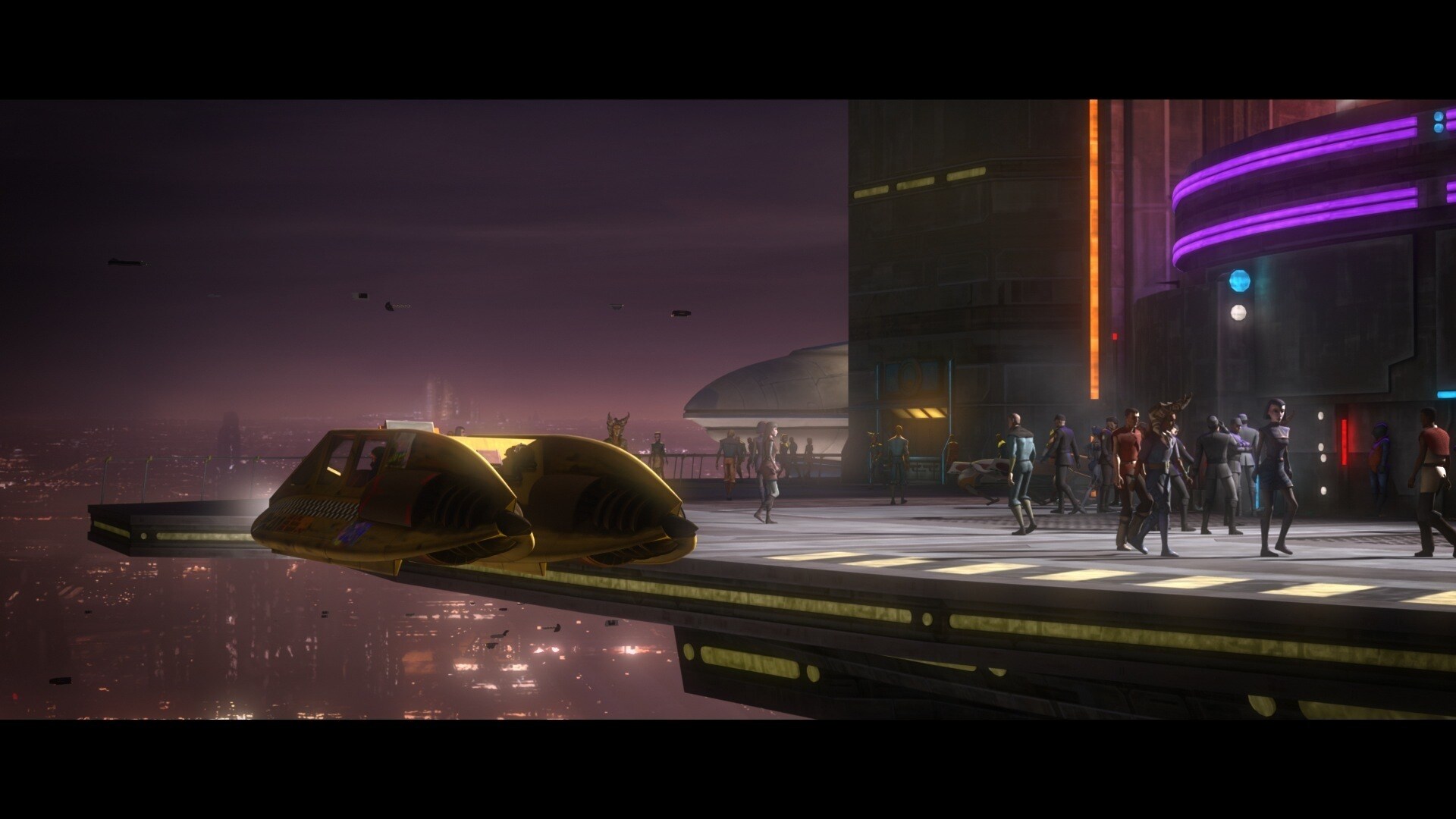 On the streets of Coruscant, Fives continues to shake off whatever drug Nala Se had injected in h...