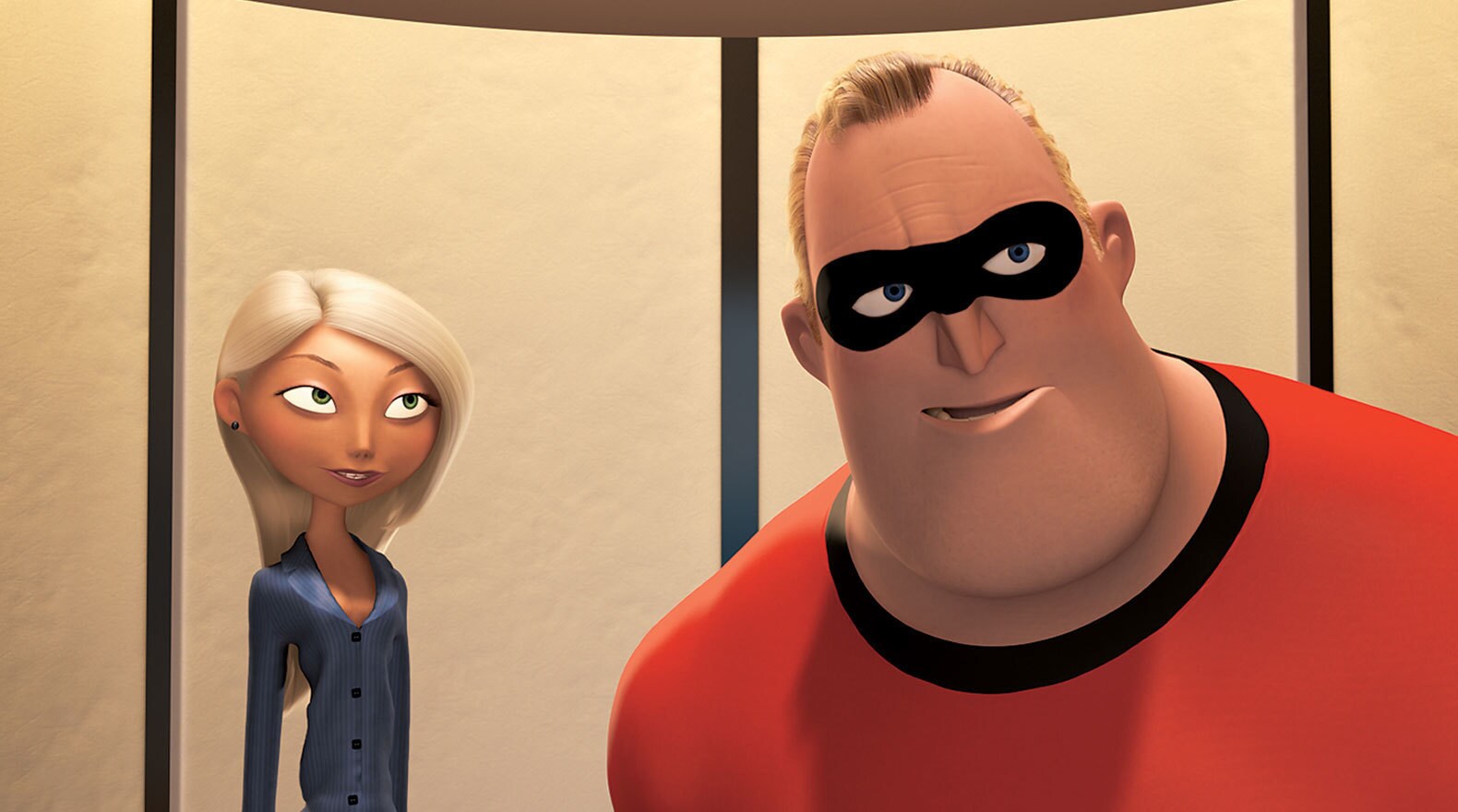 Mr. Incredible ready for his next assignment in "The Incredibles"