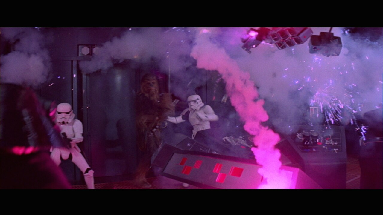 Disguised as stormtroopers, Han and Luke took Chewbacca to the detention block where Leia was hel...