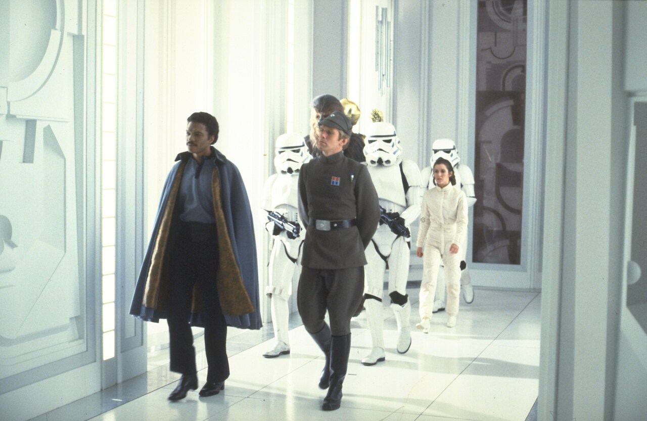 Reneging on his deal with Lando, Vader decided to leave a garrison of stormtroopers behind on Clo...