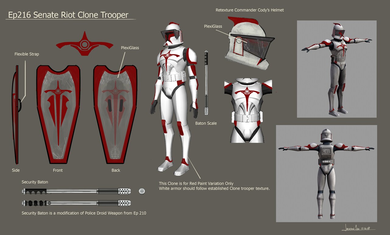 Riot control Coruscant clone trooper final design