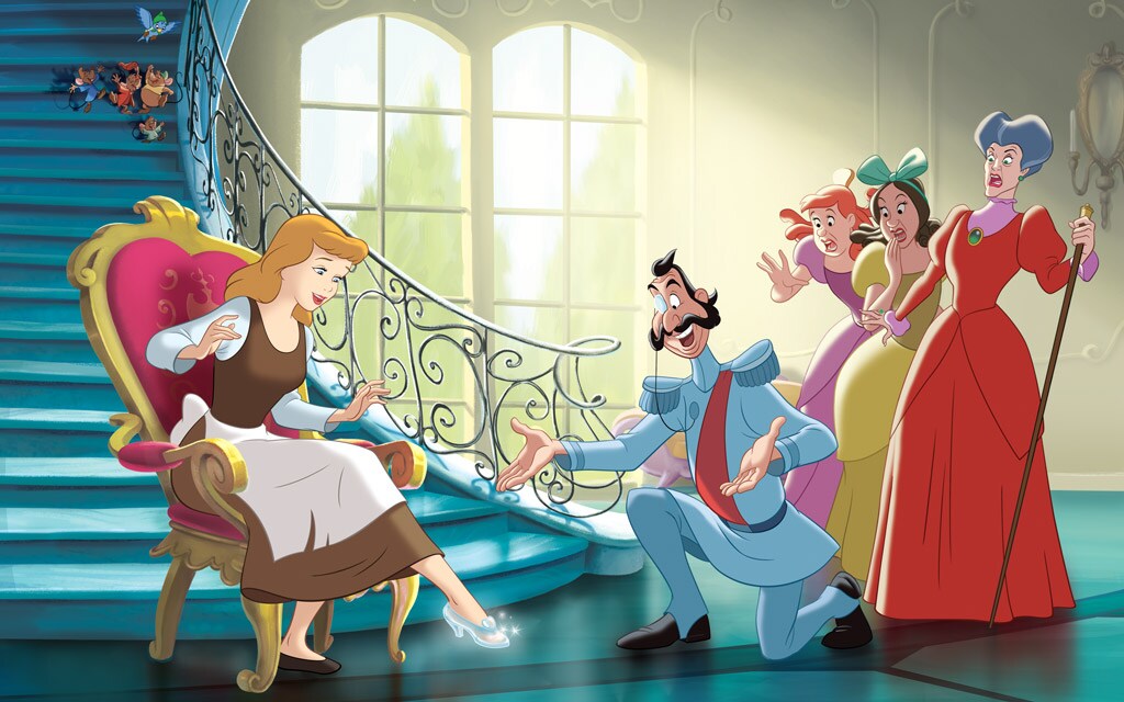 Cinderella Aschenputtel Disney-Prinzessinnen inspirierten Charm-Armbänder Bettelarmbander für Mädchen 