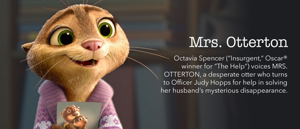 Zootopia - Mrs. Otterton Character