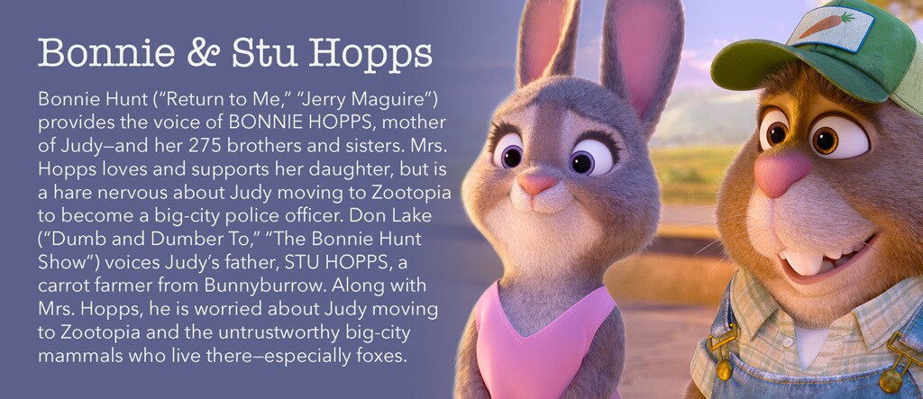 Zootopia - Bonnie & Stu Hopps Character - ID