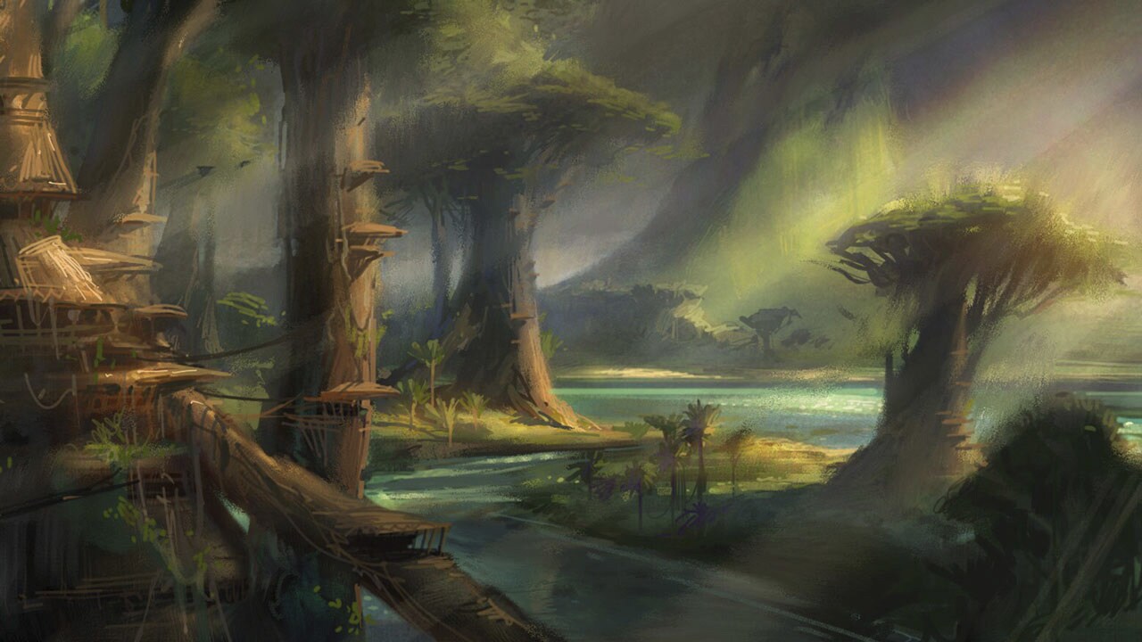 Art of the Wookiee home planet of Kashyyyk.