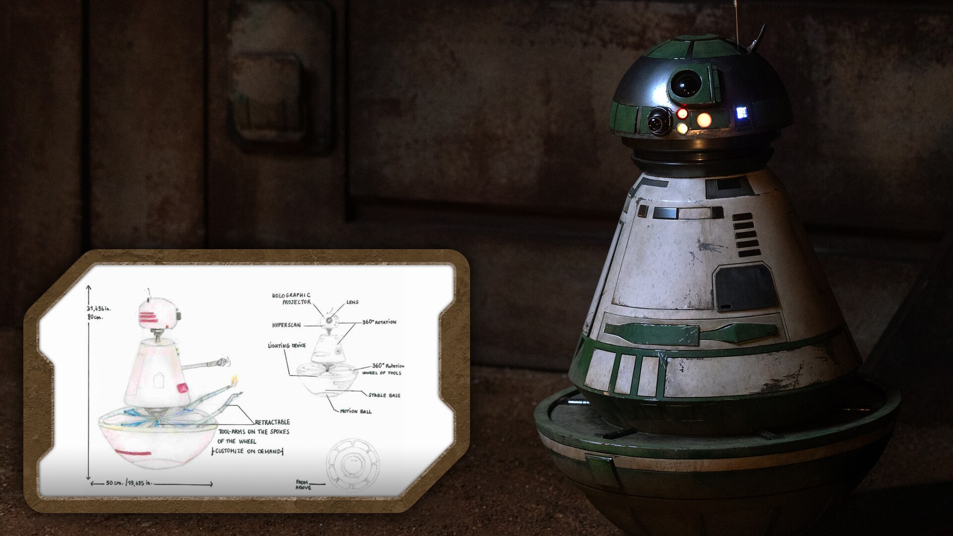Among the droids helping with the efforts on Jabiim is KP-1, a winning design submitted by Camill...