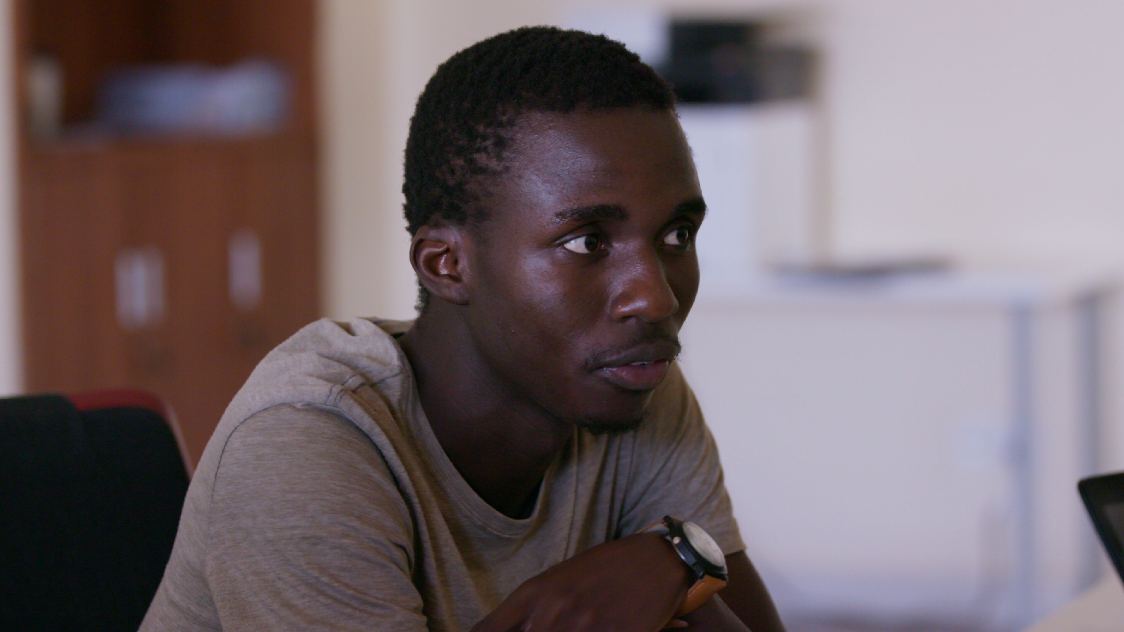 Nairobi, Kenya - Henry Onyango, co-founder of Roometo. (Credit: Future of Work Film Inc)