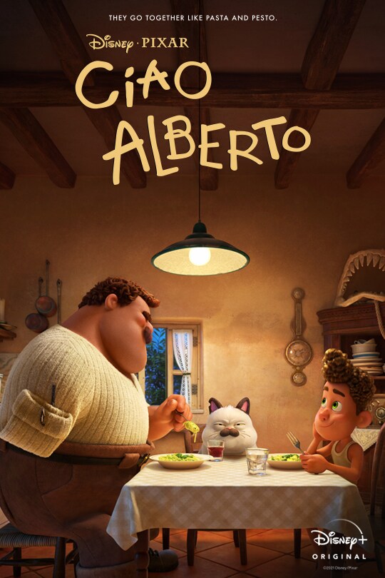 They go together like pasta and pesto. | Disney•Pixar | Ciao Alberto | Disney+ Original | movie poster