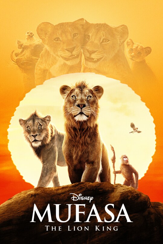 Movie poster for Disney's Mufasa The Lion King