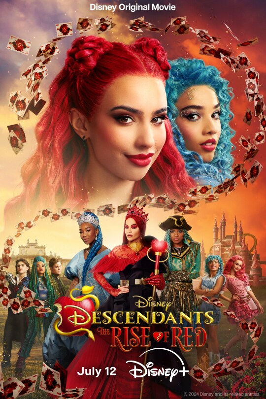 Descendants: The Rise of Red  | Disney+ | First Tease Poster Artwork