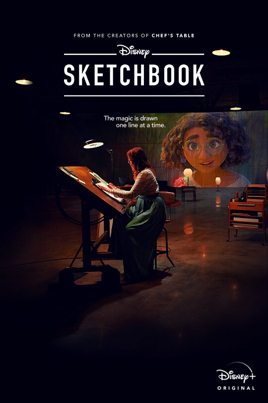 From the creators of Chef's Table | Disney | Sketchbook | The magic is drawn one line at a time. | Disney+ Original | movie poster