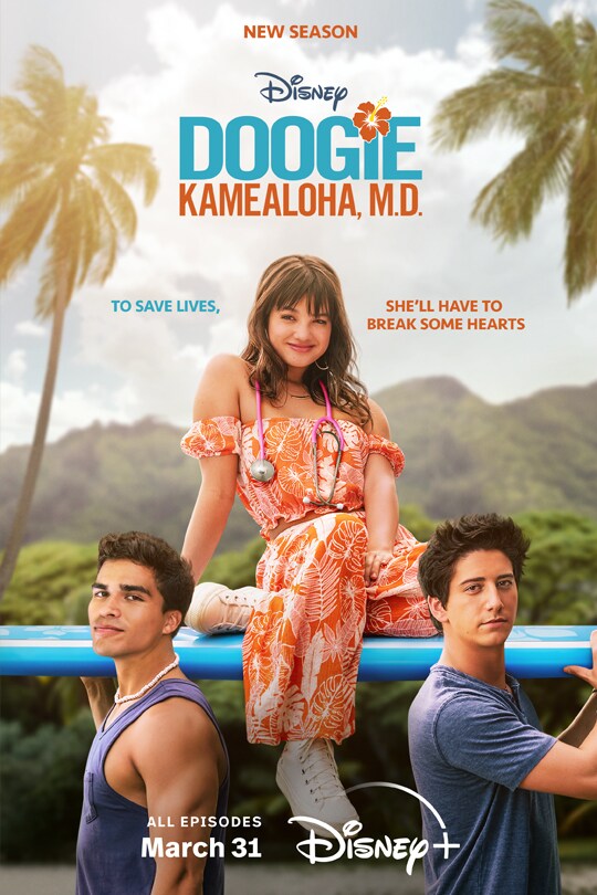 New Season | Disney | Doogie Kamealoha, M.D. | To save lives she'll have to break hearts | All episodes March 31 | Disney+ | movie poster