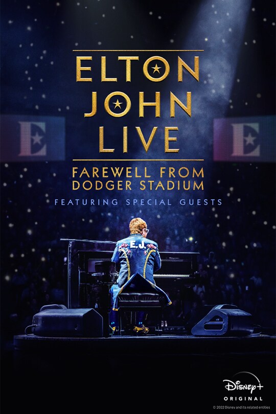 Elton John Live: Farewell from Dodger Stadium poster | Featuring special guests