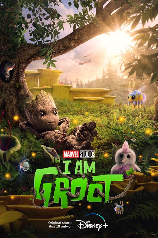 Marvel Studios | I Am Groot | Original shorts August 10 only on Disney+ | movie poster
