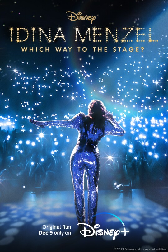 Disney | Idina Menzel: Which Way to the Stage? | Original film Dec 9 only on Disney+ | movie poster