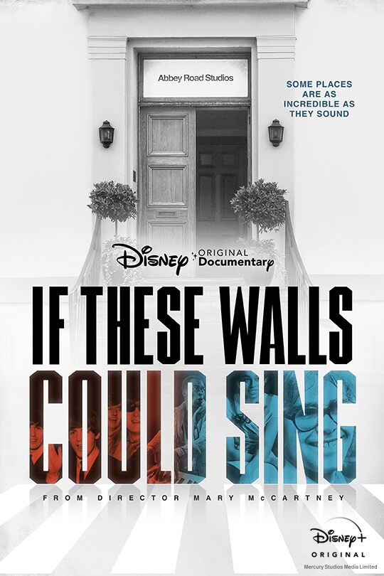 The poster art for If These Walls Could Sing (2022), featuring the front door of the Abbey Road studio in black and white.