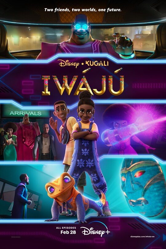 Two friends, two worlds, one future. | Disney-Kugali | Iwájú | All episodes Feb 23 | Disney+ | movie poster