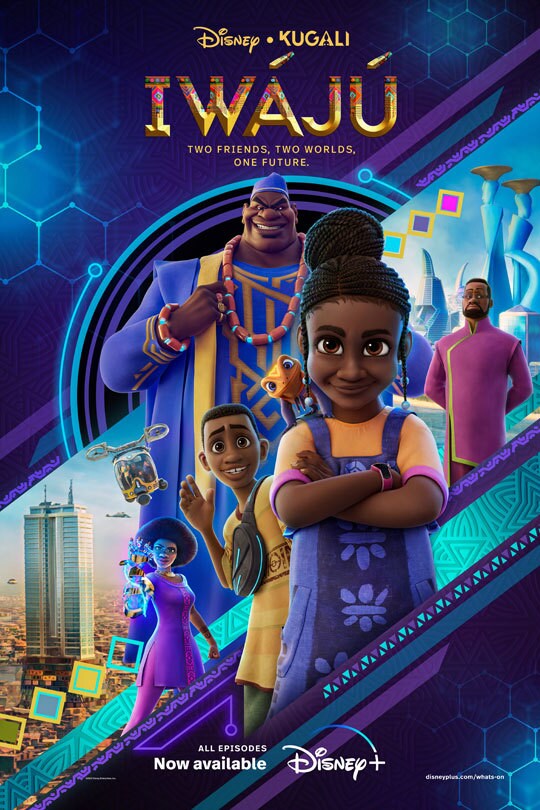 Disney-Kugali | Iwájú | Two friends, two worlds, one future. | All episodes now available | Disney+ | movie poster