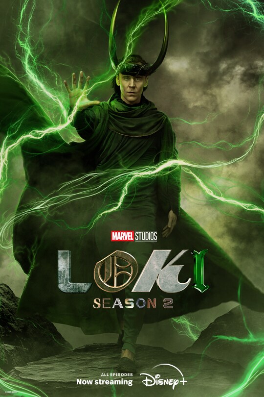 Marvel Studios | Loki | Season 2 | All episodes now streaming | Disney+ | poster