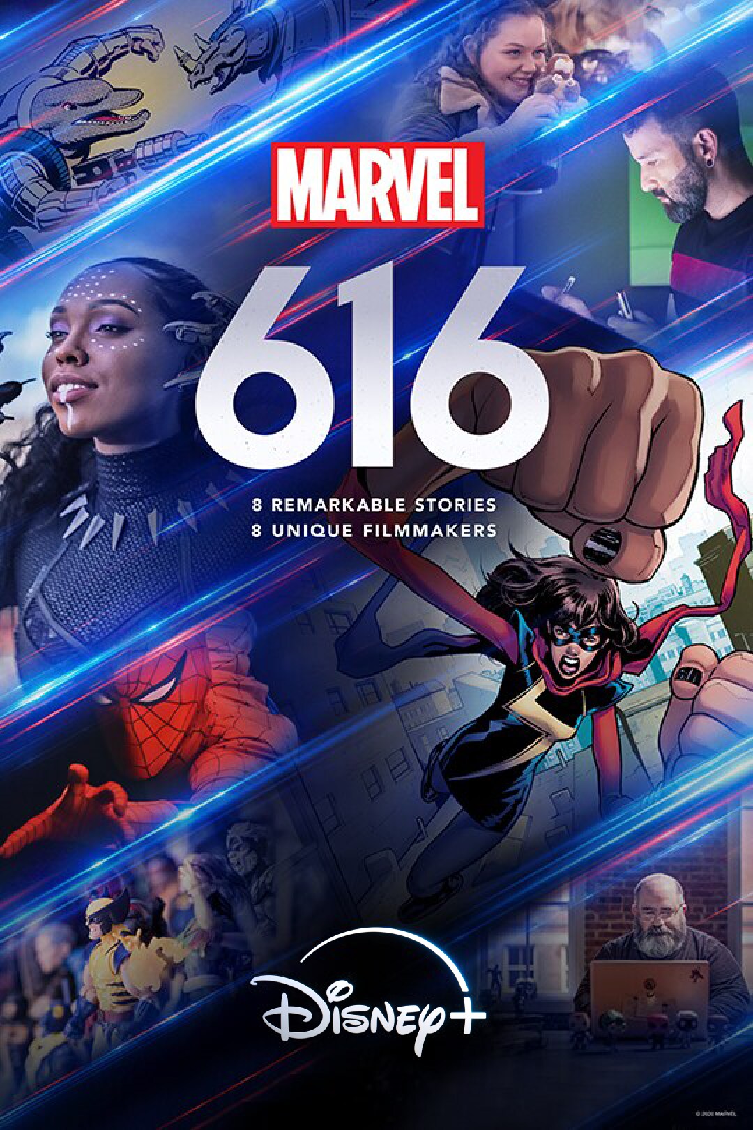 Marvel | 616 | 8 remarkable stories | 8 unique filmmakers | Disney+ | poster