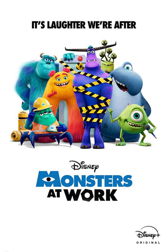 It's Laughter We're After | Disney | Monsters at Work | Disney+ Original | movie poster